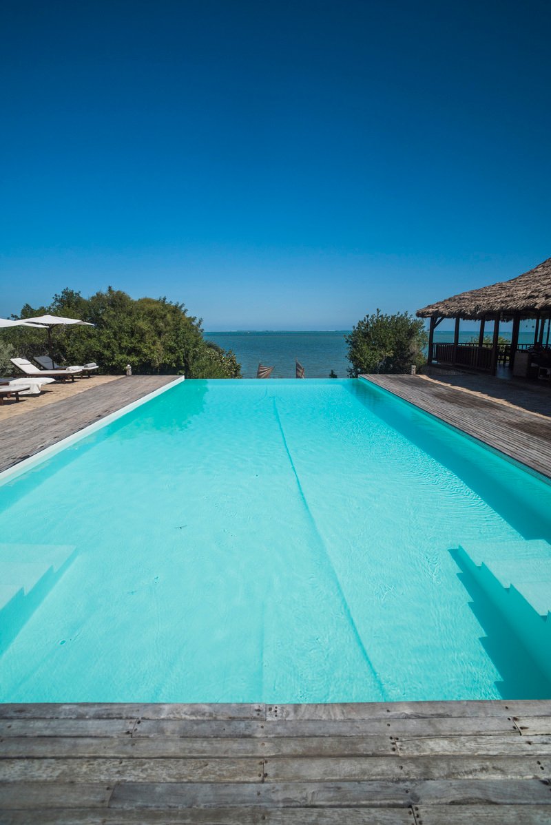Luxury Infinity Swimming Pool, Ifaty, South West Madagascar, Africa